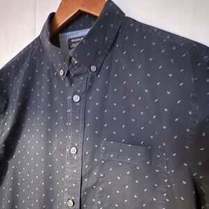 Banana Republic Grant Slim-Fit Luxe Poplin Fox Print Shirt – Men’s M